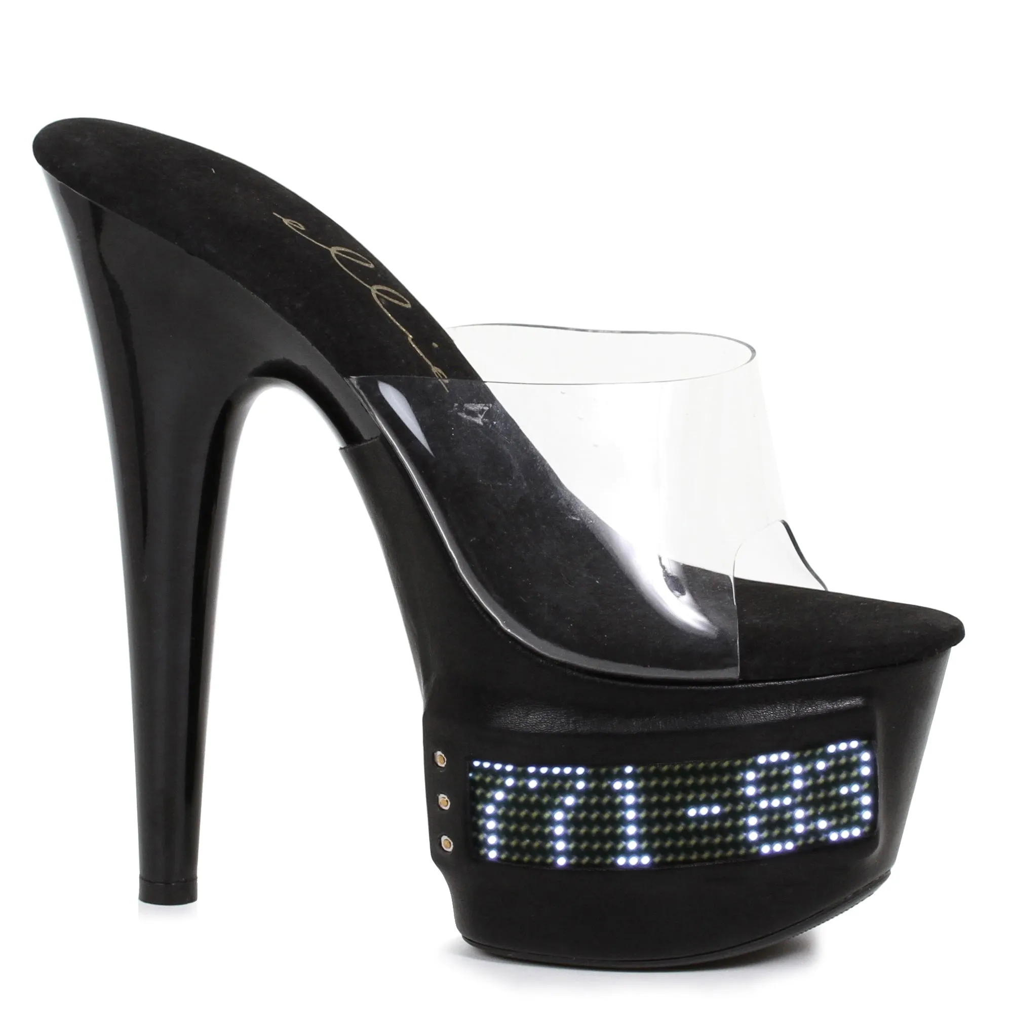 709-VANITY-LED 7" Pointed Stiletto Mule LED