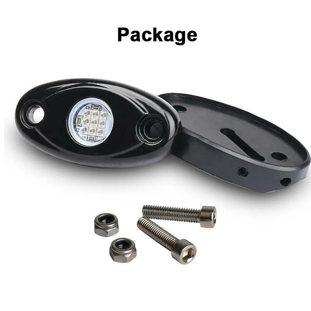 8pcs Rock Lights IP67 Waterproof High Power Underbody Neon Trail