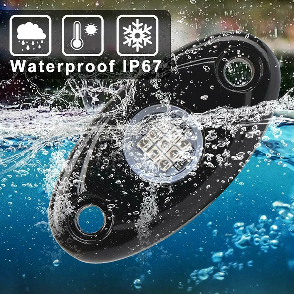 8pcs Rock Lights IP67 Waterproof High Power Underbody Neon Trail