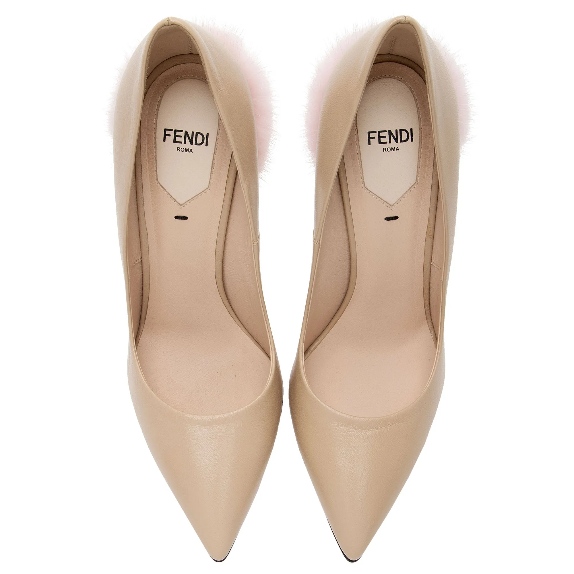 Fendi Calfskin Mink Decollete Pumps - Size 7 / 37