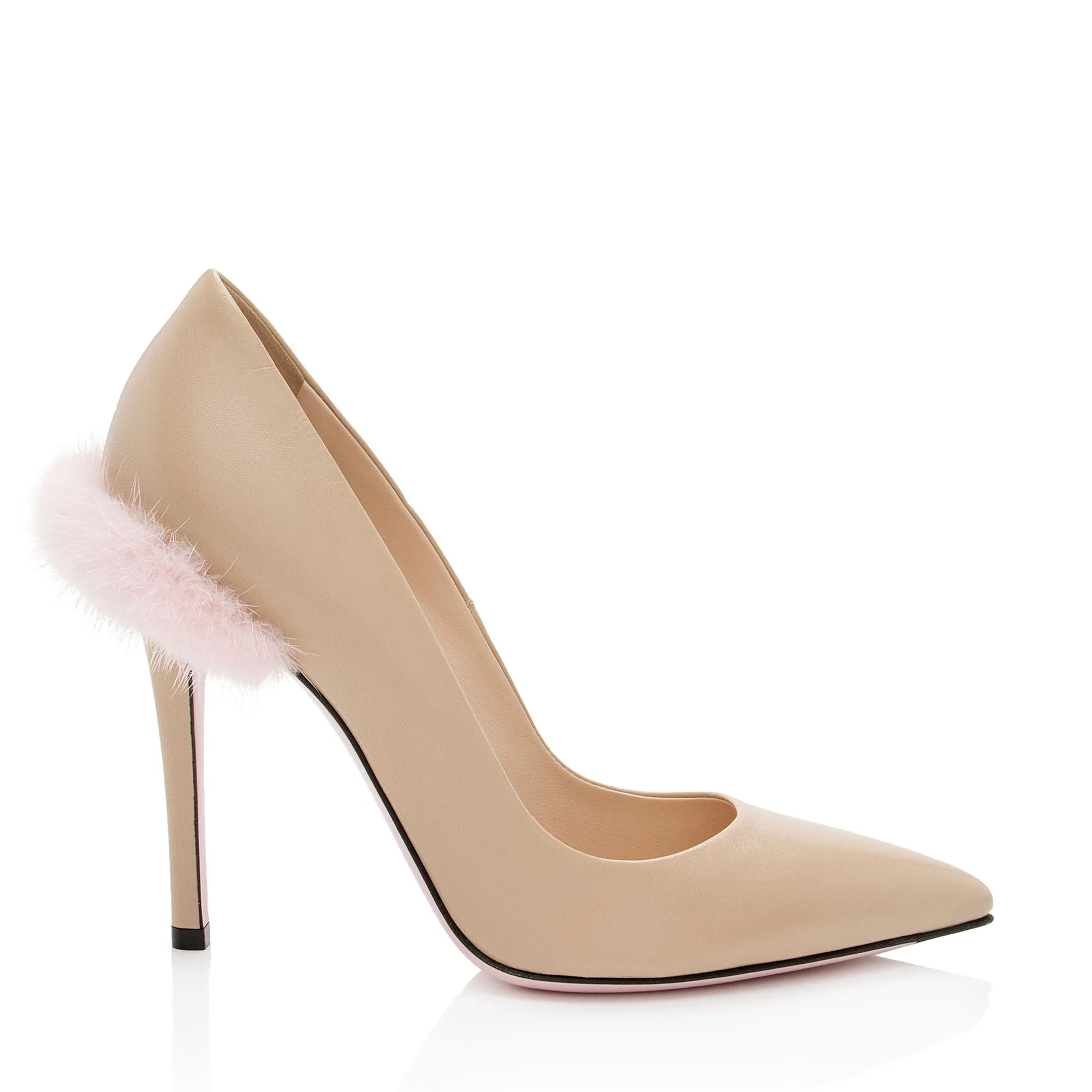 Fendi Calfskin Mink Decollete Pumps - Size 7 / 37