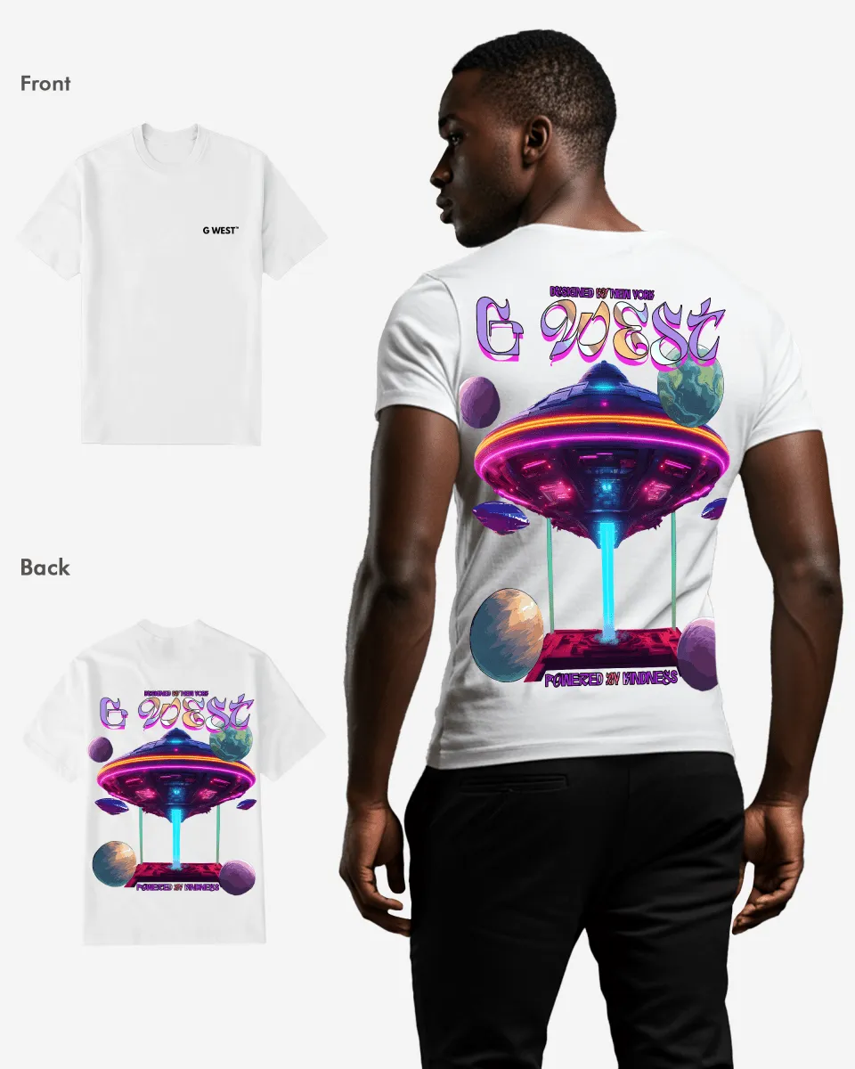 G West Regular Fit Ufo Tee Mens Style - Gwpbast5038 - 3 Colors