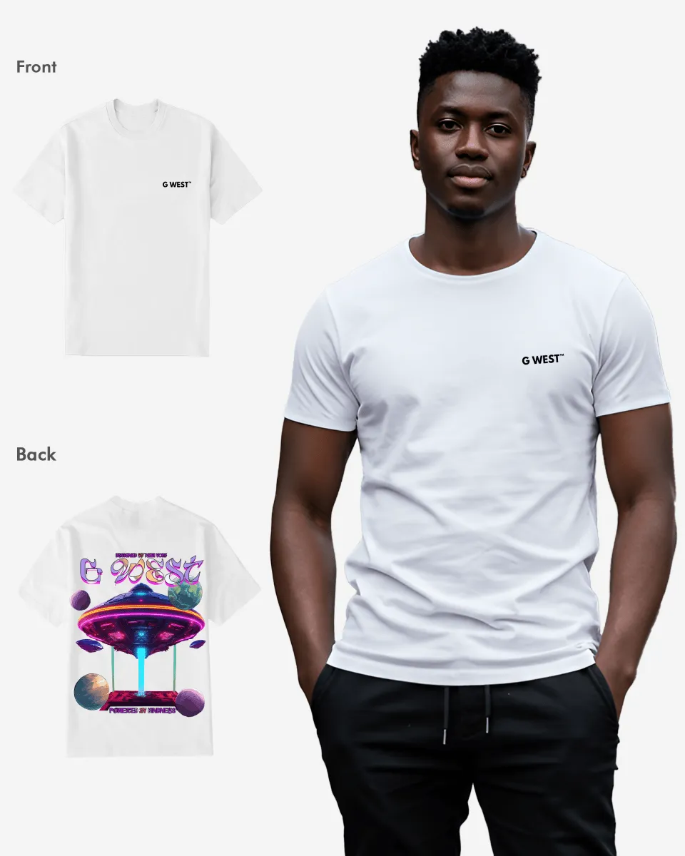 G West Regular Fit Ufo Tee Mens Style - Gwpbast5038 - 3 Colors