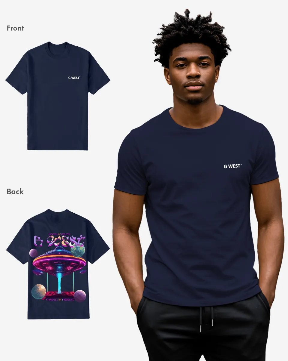 G West Regular Fit Ufo Tee Mens Style - Gwpbast5038 - 3 Colors