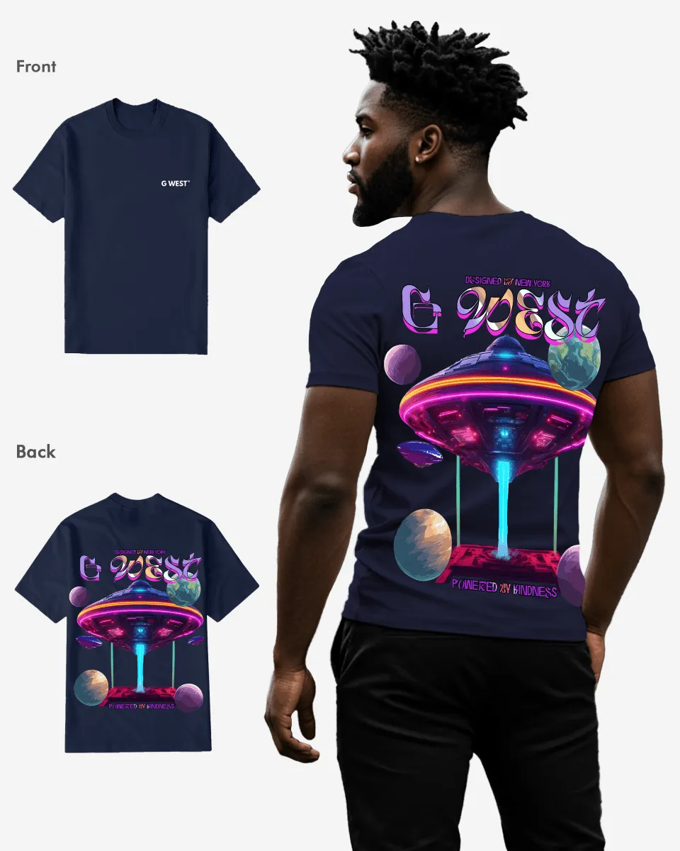 G West Regular Fit Ufo Tee Mens Style - Gwpbast5038 - 3 Colors