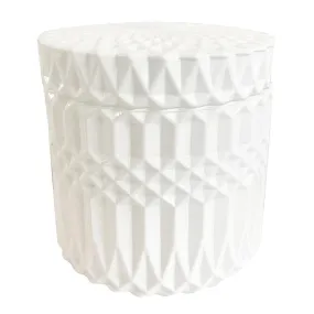 Limited Edition White Boho Candle- Champagne & Strawberry - Wood wick