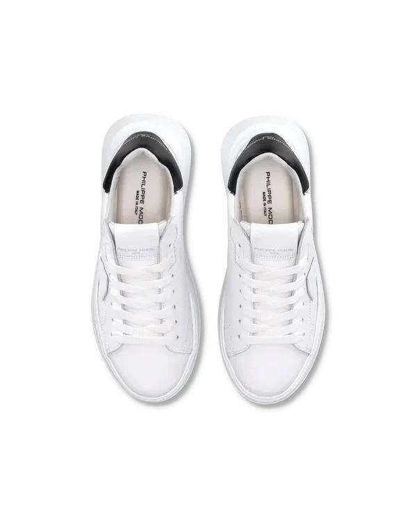 Philippe Model Tres Temple Low-Top Sneakers - White/Black