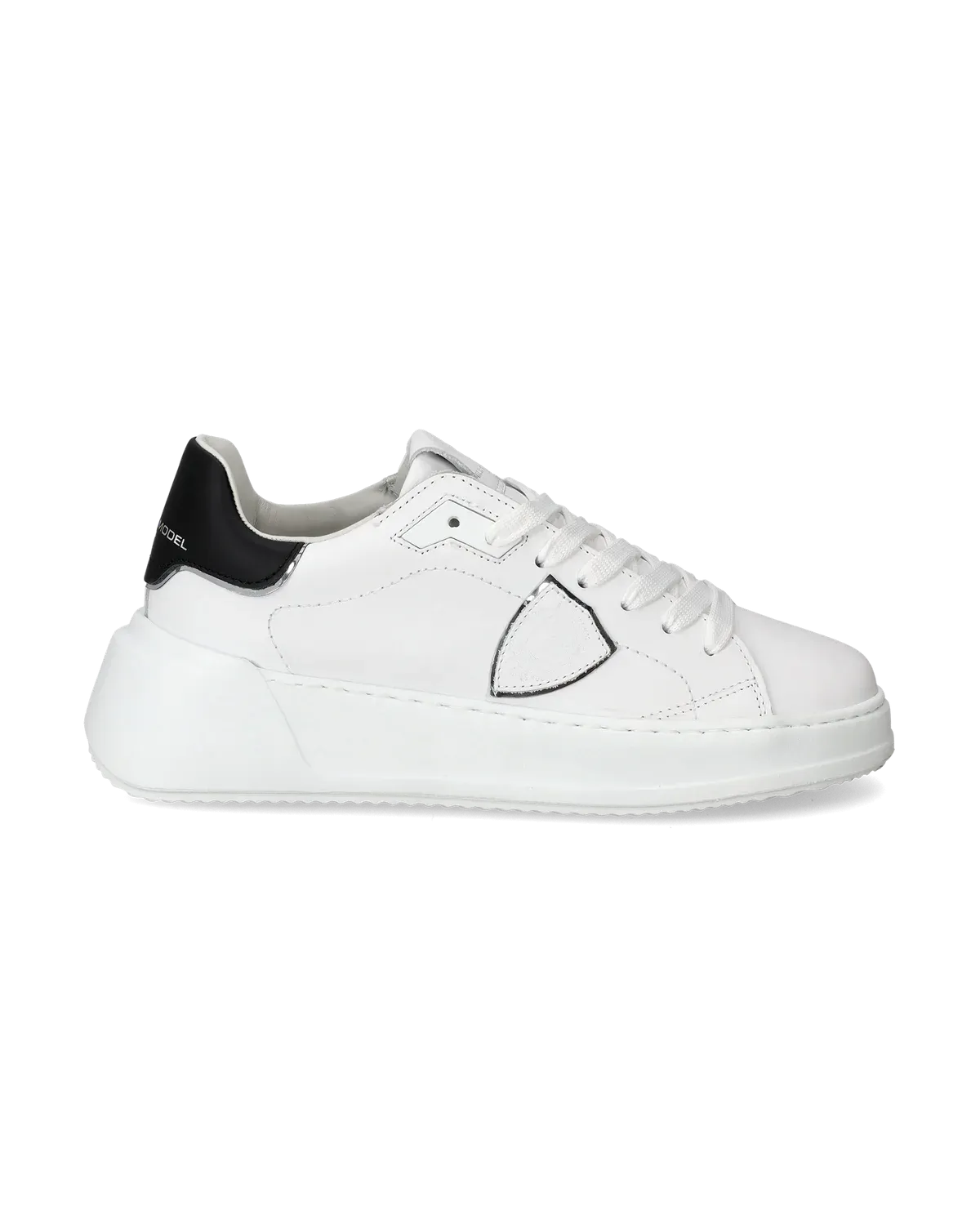 Philippe Model Tres Temple Low-Top Sneakers - White/Black