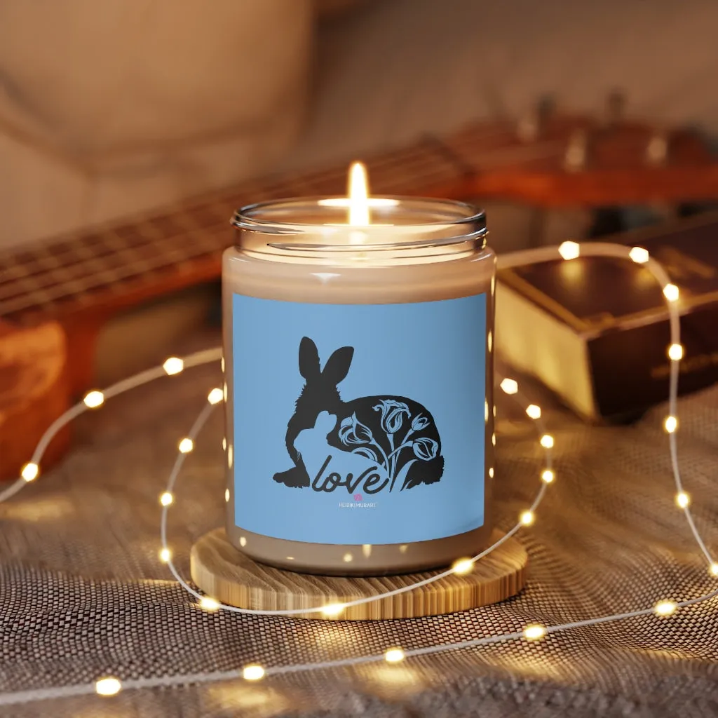 Rabbit Mom Soy Wax Candle, 9oz Best Vanilla or Cinnamon Stick Candle In A Glass Container For Mothers - Made in the USA