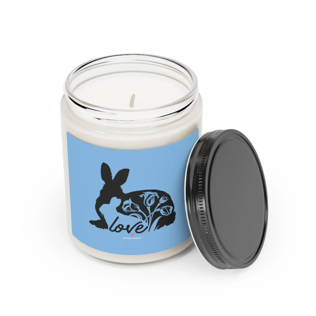 Rabbit Mom Soy Wax Candle, 9oz Best Vanilla or Cinnamon Stick Candle In A Glass Container For Mothers - Made in the USA
