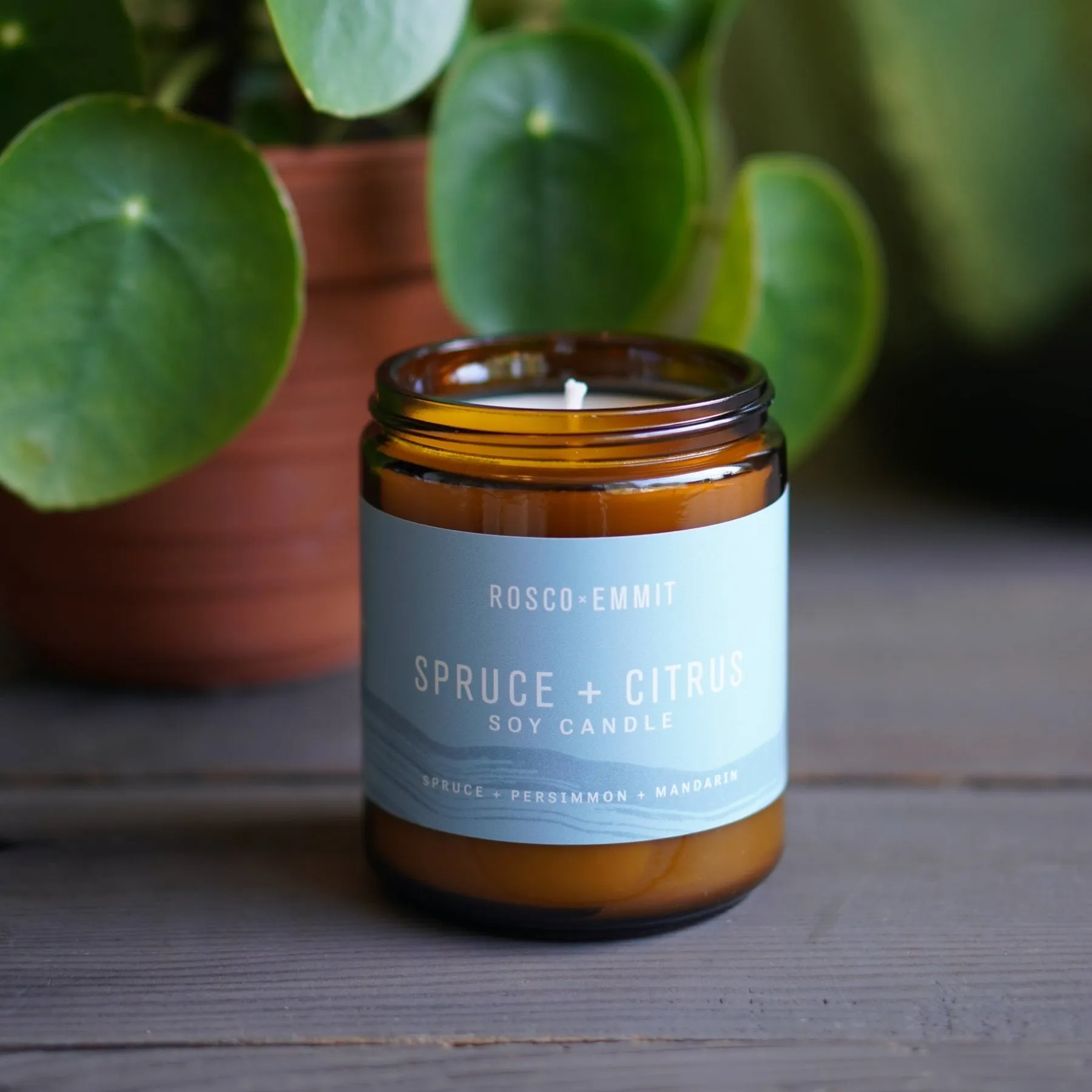 Rosco Emmit Candle (Jar) - Spruce   Citrus - 8oz